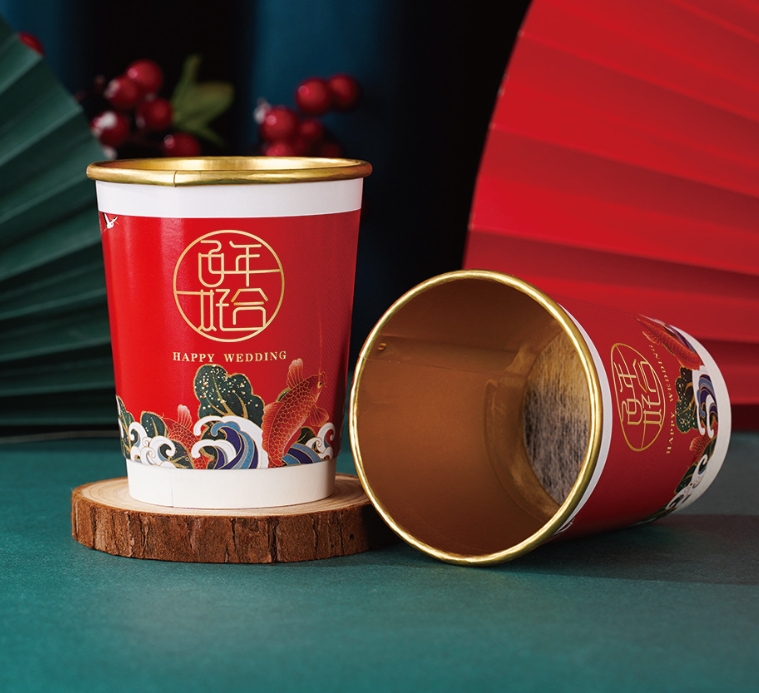 重庆金箔隐茶杯定制